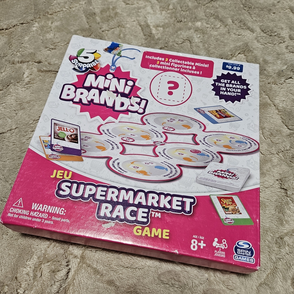 Mini Brands Supermarket Race Game - Pink